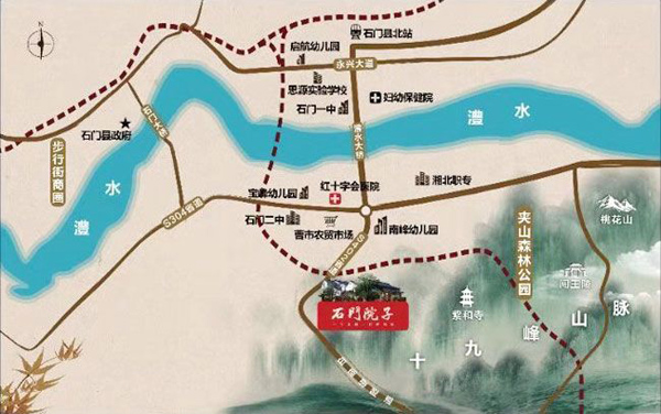 想在石门买别墅吗?过来看看石门院子的区位配套吧