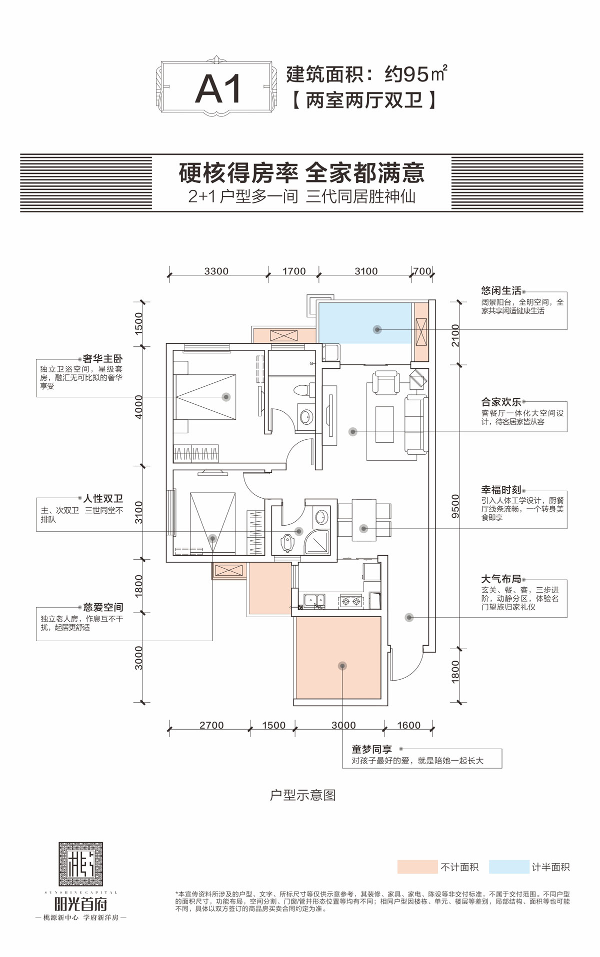 桃源县阳光首府A1户型