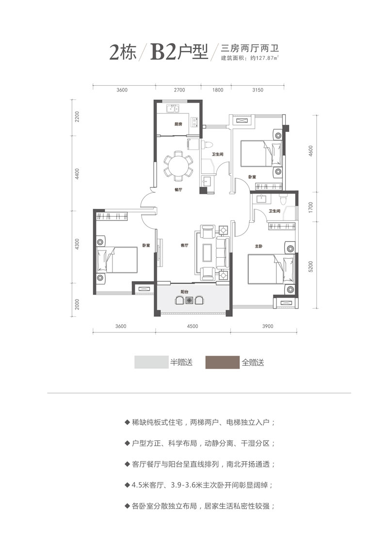 安乡县兰乔公馆2栋B2户型