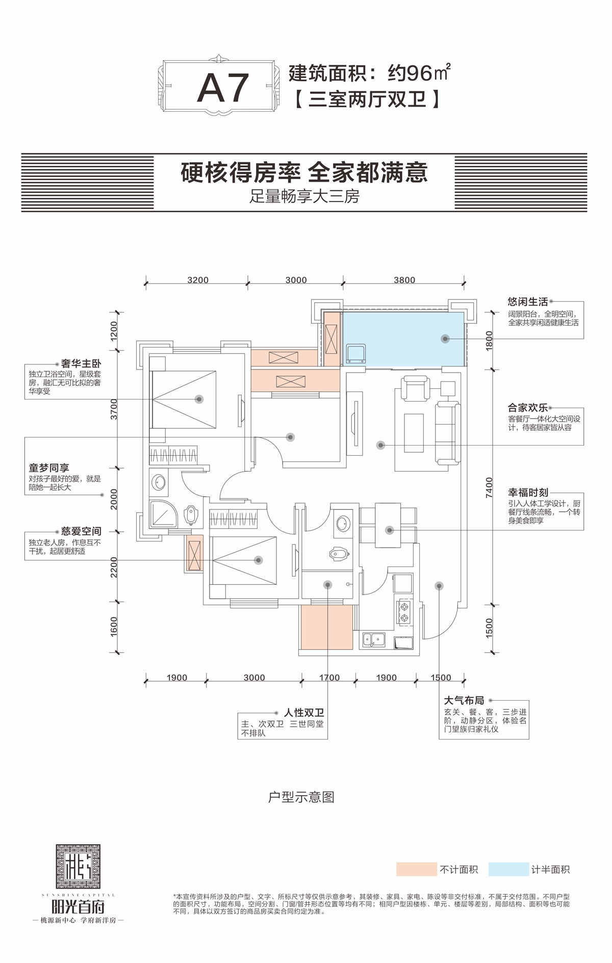 桃源县阳光首府A7户型