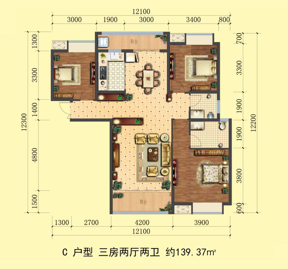 桃源县幸福公园C户型