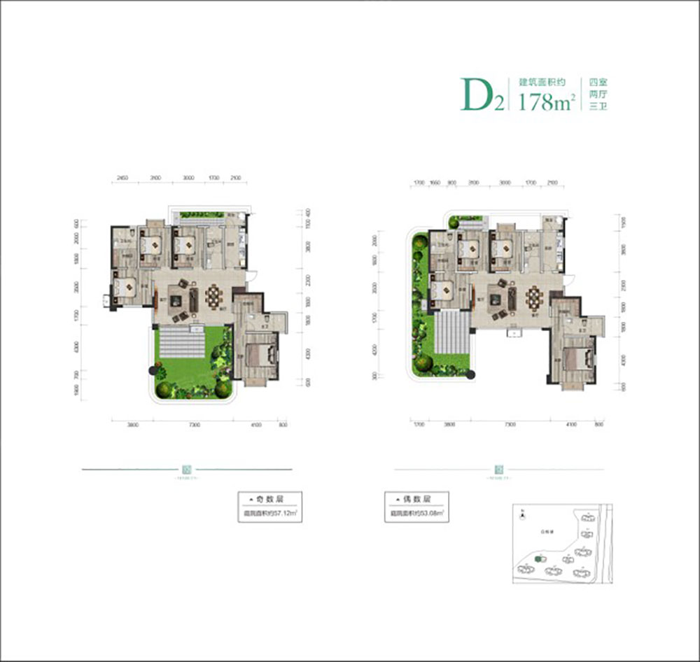 云溪区福天城D2户型