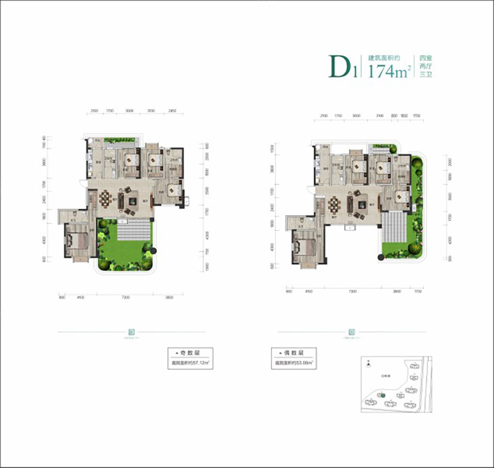 云溪区福天城D1户型