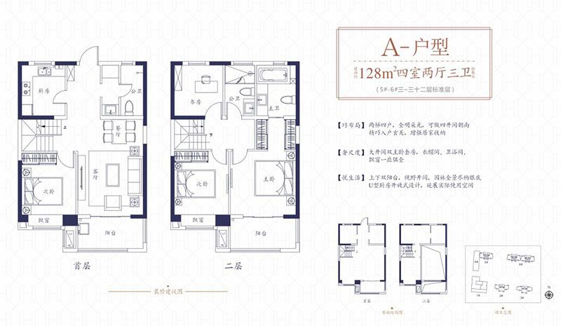岳阳楼区巴陵正荣府A户型