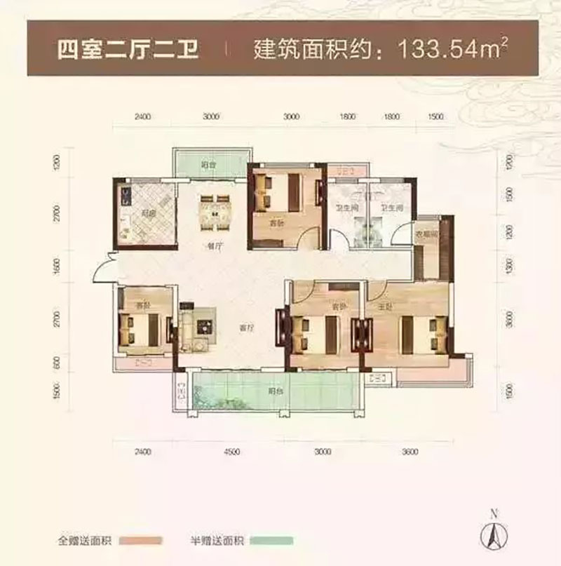 岳阳楼区月映南湖C户型