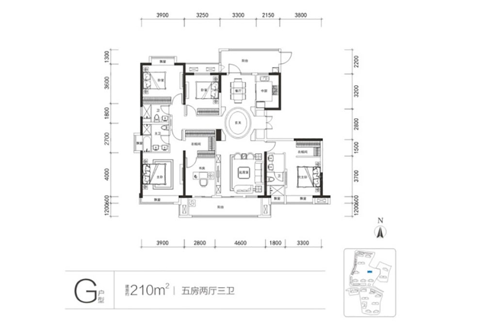 岳阳楼区城市之光G户型