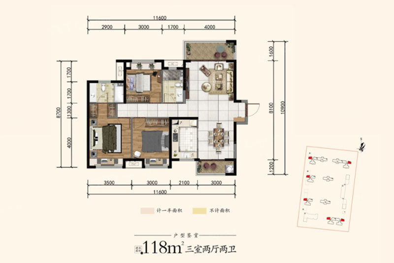 岳阳楼区铂悦府C户型