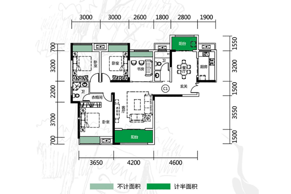 岳阳楼区锦绣新城锦瑟户型