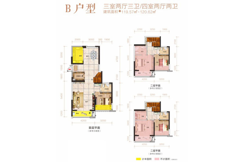 岳阳楼区天伦溪山府B户型