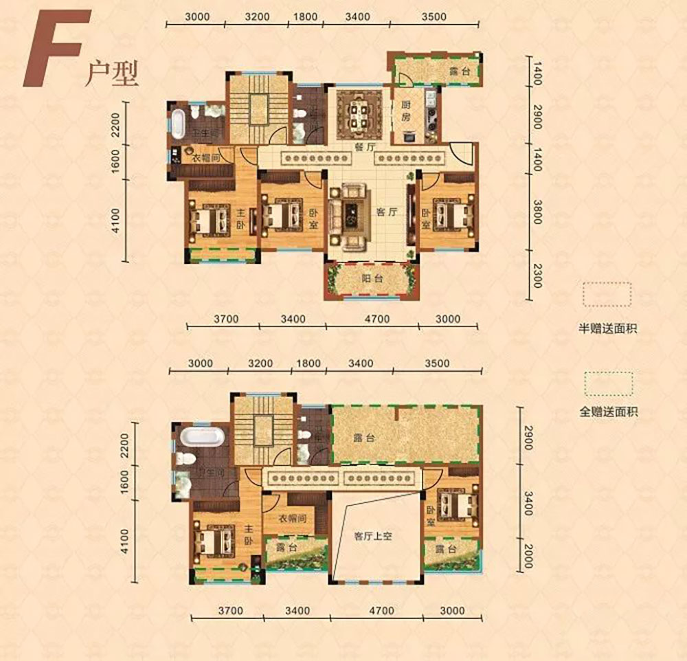 平江县御城华府洋房F户型