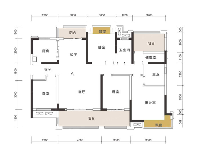 珠晖区梧桐庄园GA户型