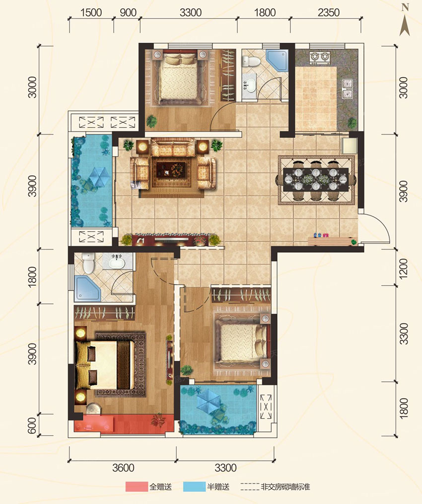 石鼓区华瑞园24#A户型