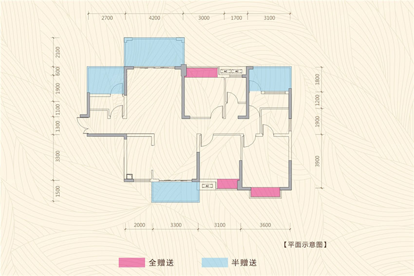 石鼓区鸿豪春风十里B户型