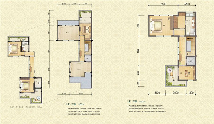石鼓区耀江天鹅堡E户型