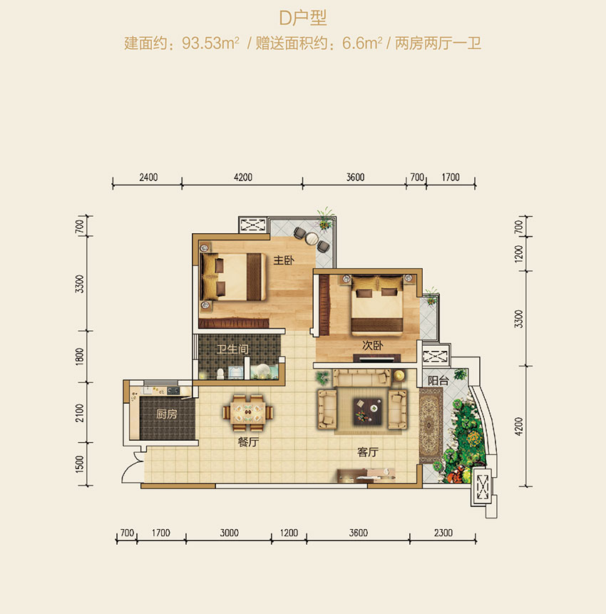 石鼓区国泰城D户型