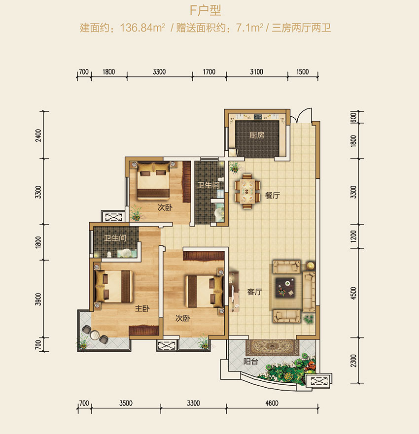 石鼓区国泰城F户型