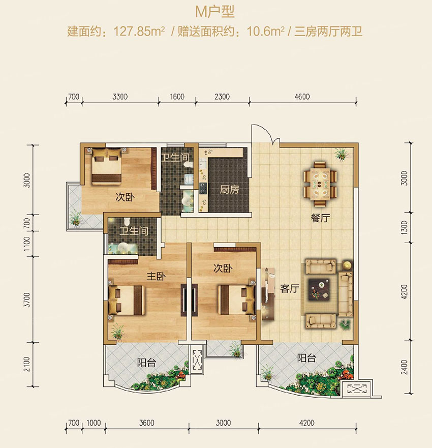 石鼓区国泰城M户型