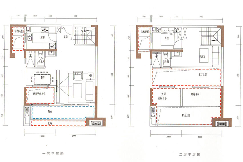 蒸湘区弘阳昕悦府复式B2户型