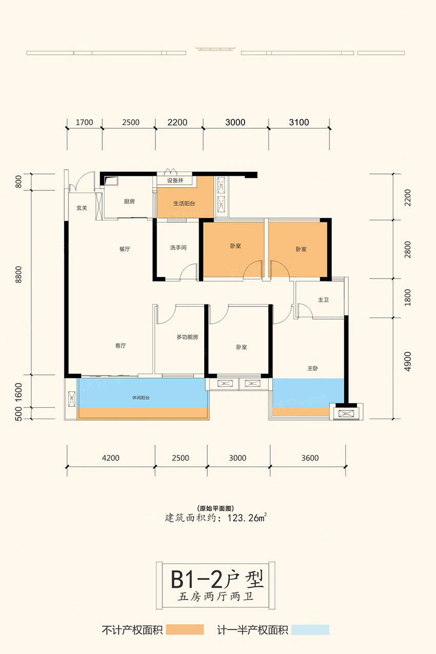 蒸湘区承龙大名城B1-2户型