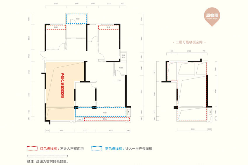 蒸湘区融冠蜜城F3户型