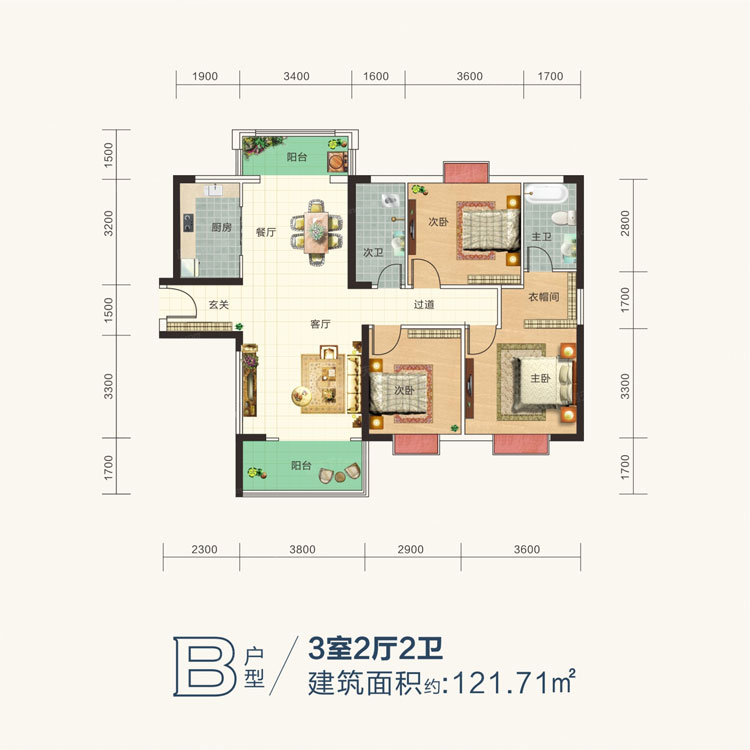 衡东县铜锣湾繁华里B户型