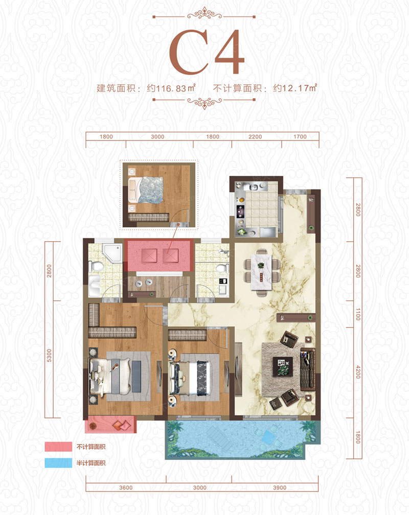 衡东县锦绣和府C4户型