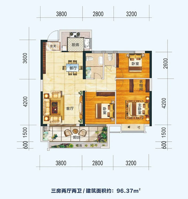 衡东县状元御景B2户型