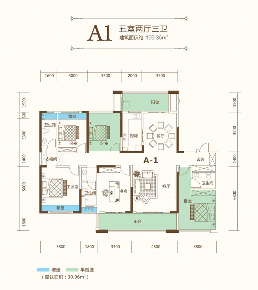 祁东县金鼎江山A1户型