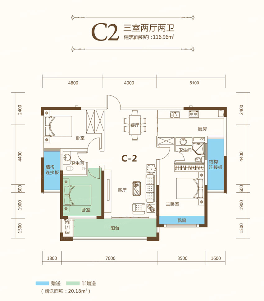 祁东县金鼎江山C2户型