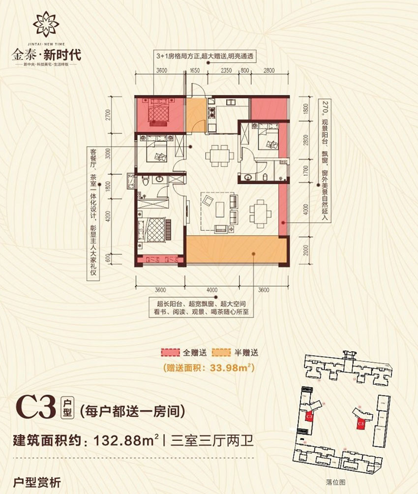 祁东县金泰新时代C3户型