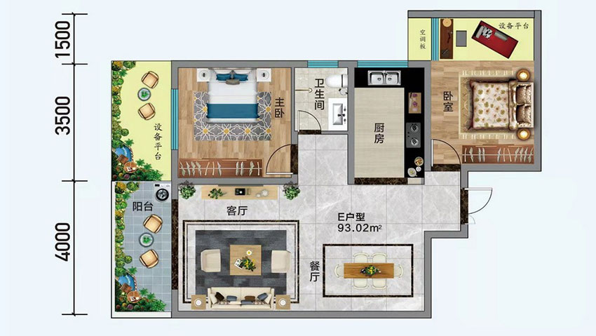 祁东县景泰新城E户型