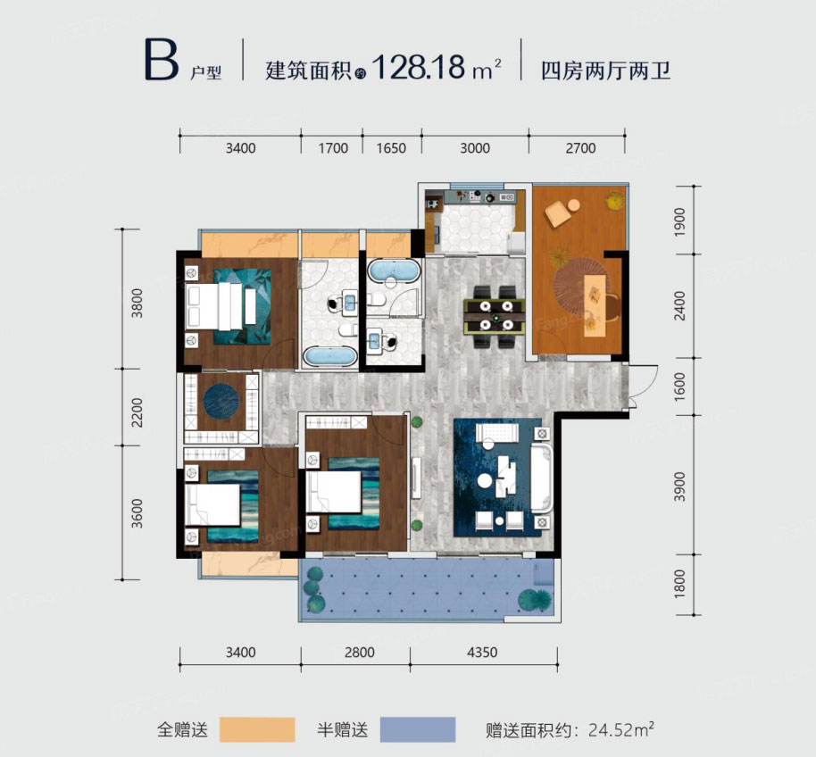 耒阳市九曲河B户型