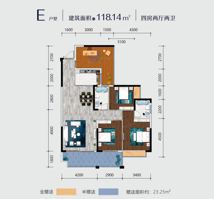 耒阳市九曲河E户型