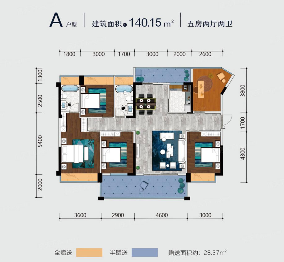 耒阳市九曲河A户型