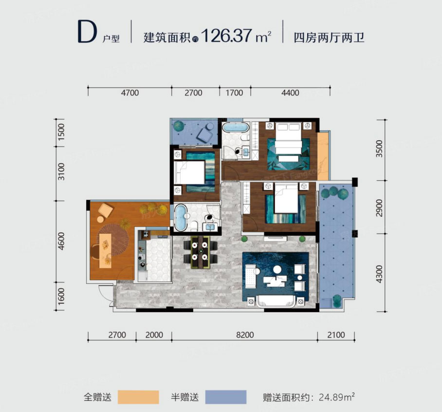 耒阳市九曲河D户型