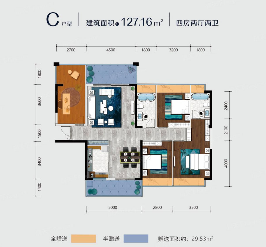 耒阳市九曲河C户型