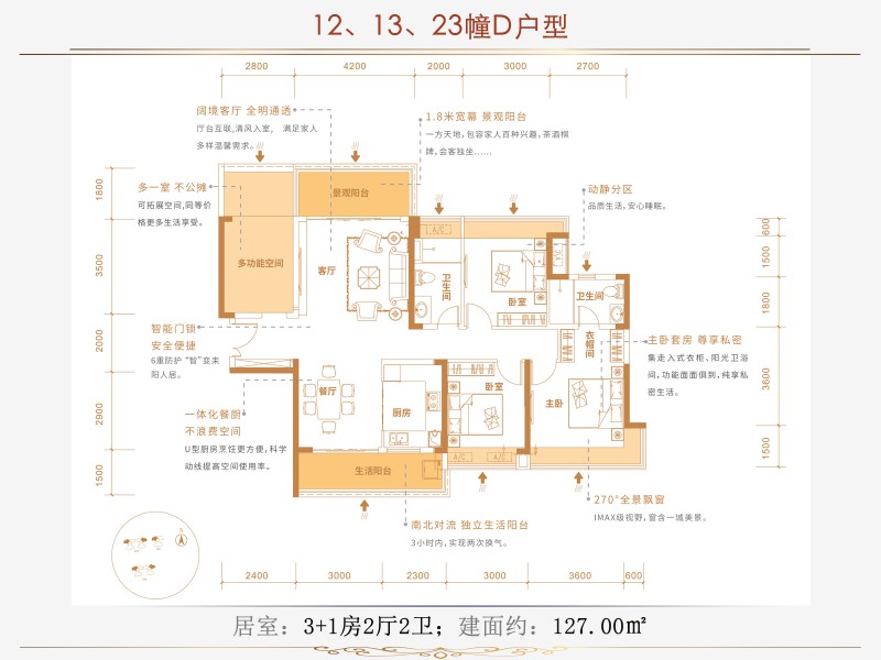 耒阳市合兴顺湖城12栋13栋23栋D户型