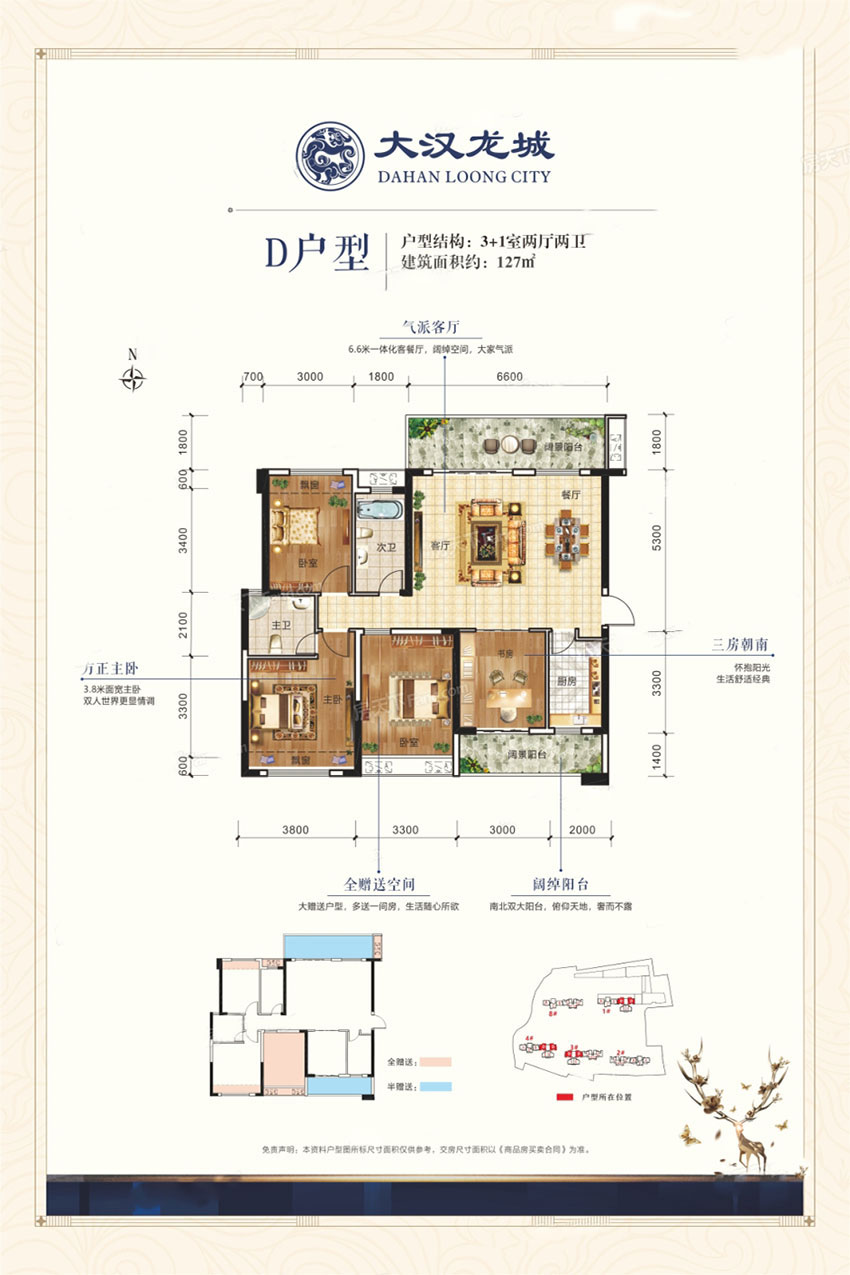 耒阳市大汉龙城D户型