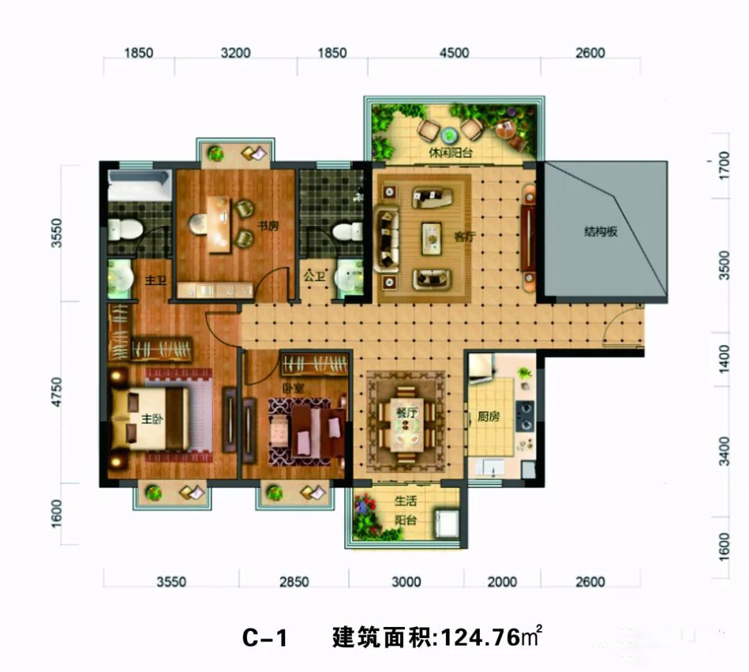 宜章县溪湾公馆D1户型