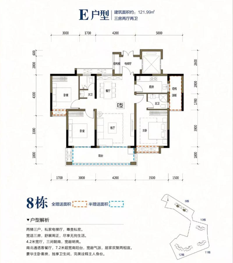 宜章县盛德华府E户型