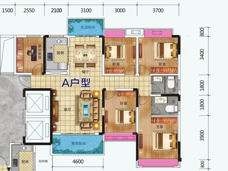 临武县龙山书居3栋A户型