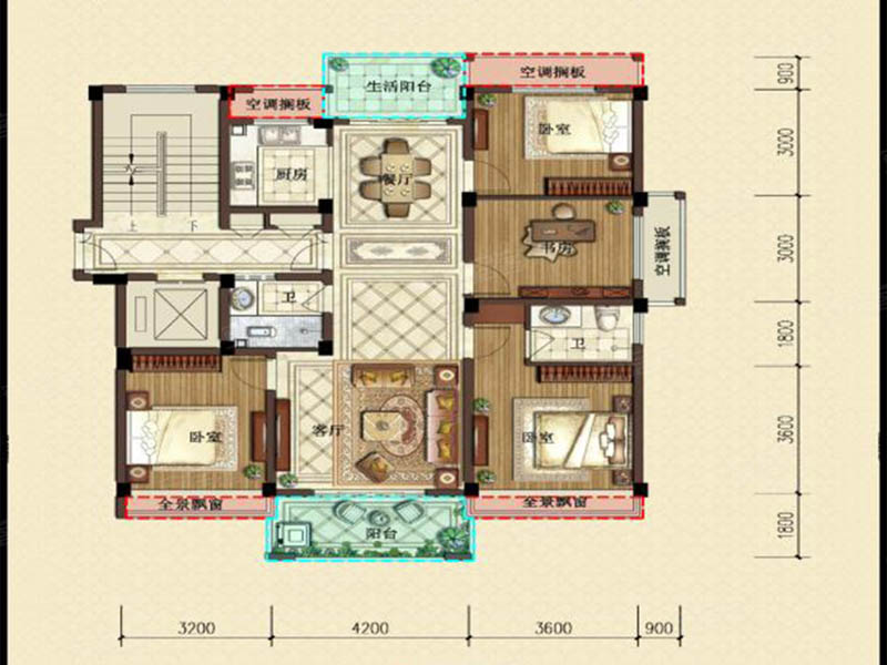 安仁县江湾壹号D2户型
