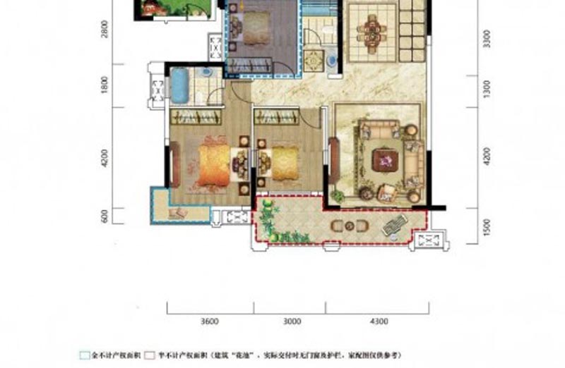苏仙区明大公园九里A1户型