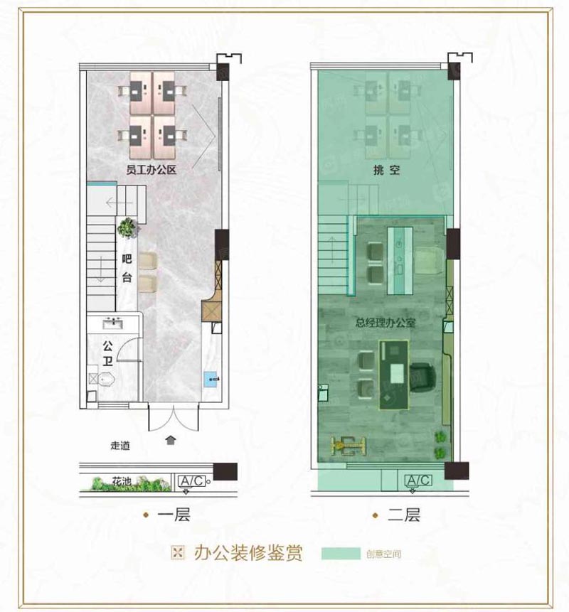 苏仙区兴康城东央商业广场办公户型