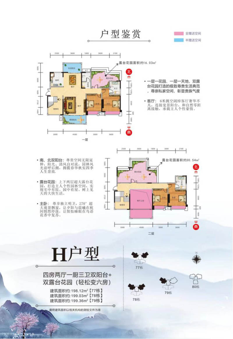 北湖区锦泰山水缘四期H户型