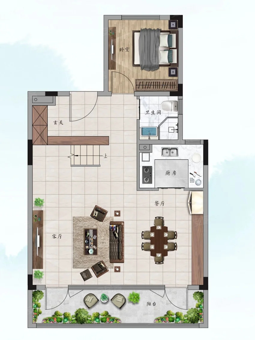 株洲市绿城云栖桃源建面约121㎡户型