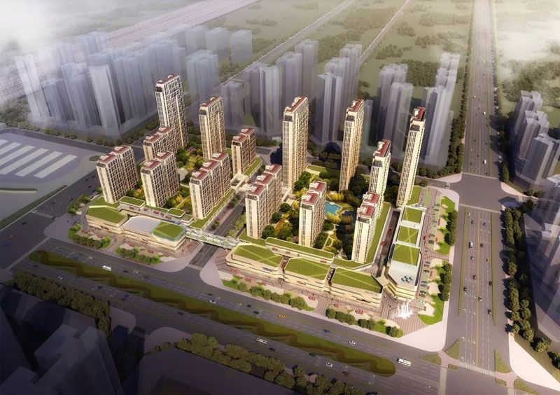 石门县东城时代广场实景图