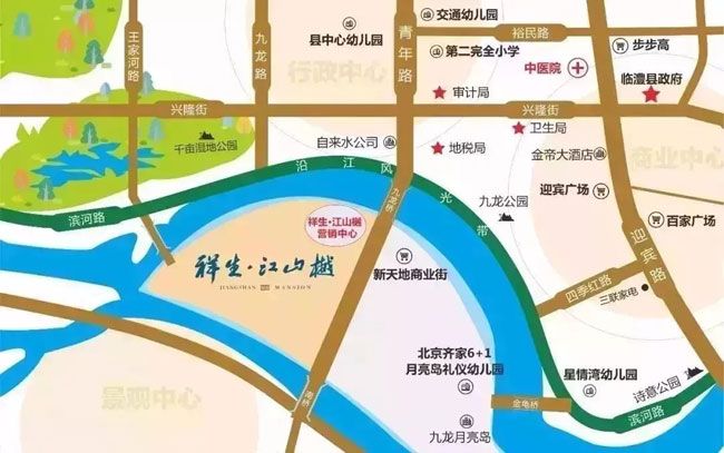 临澧县祥生江山樾区位图