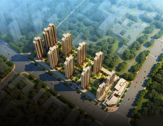 临澧县未来城实景图