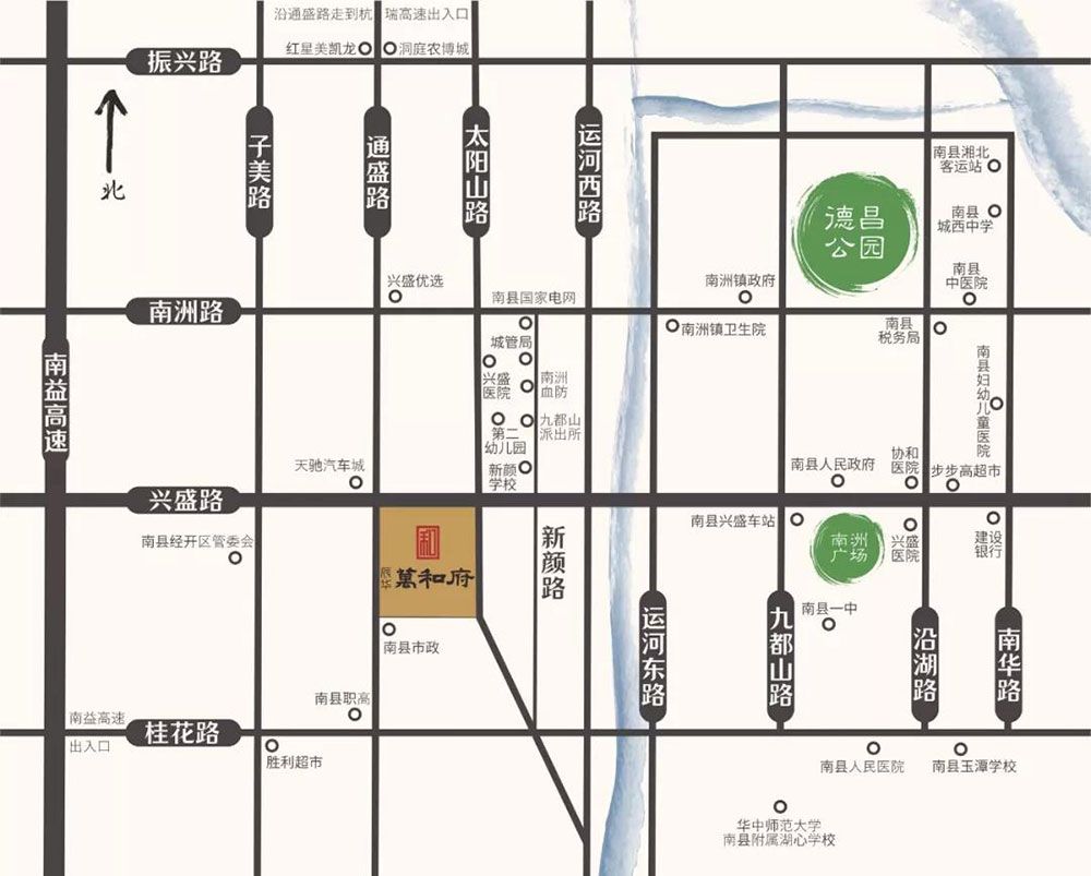 南县万和府区位图